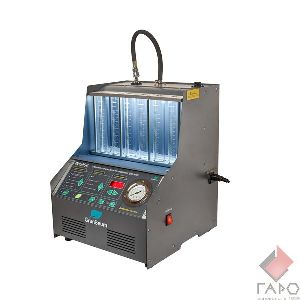 Стенд для ультрозвуковой очистки и проверки 6-и форсунок GrunBaum INJ6000 Стенд для ультрозвуковой очистки и проверки 6-и форсунок GrunBaum INJ6000