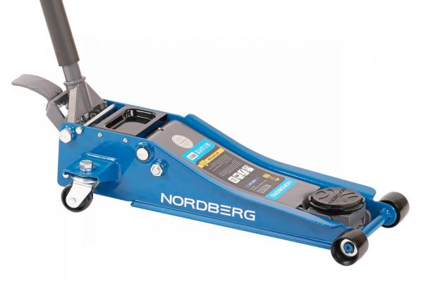 Домкрат низкопрофильный подкатной г/п 3 тонны NORDBERG N32032 (синий/серый)