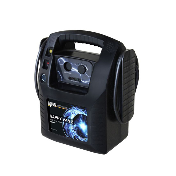 Портативный бустер, пусковой ток 3100 А, 12 B, 25 А*ч, SPIN HAPPY VAN 2