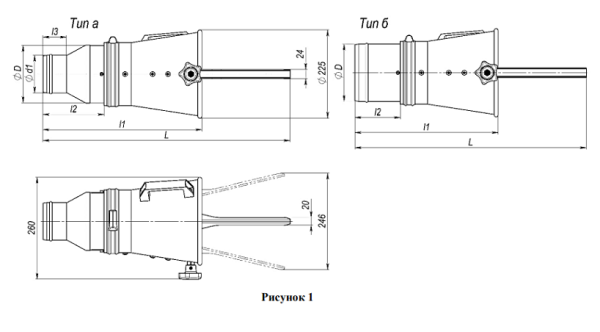 Газоприемная насадка с внутренним зажимом RONIG